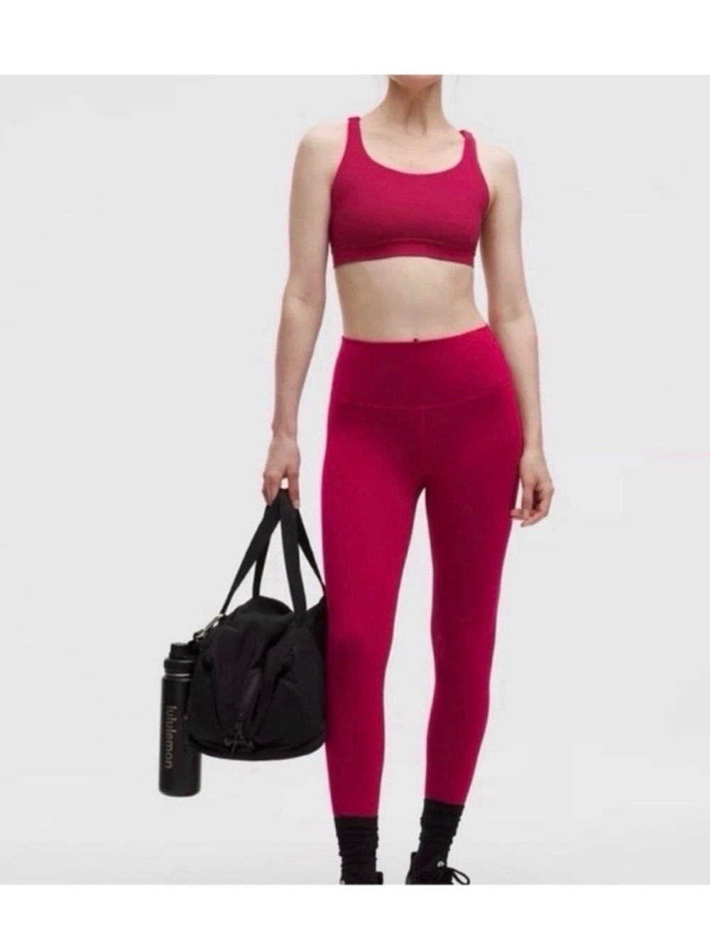Fuchsia High-Waist Lululemon Leggings